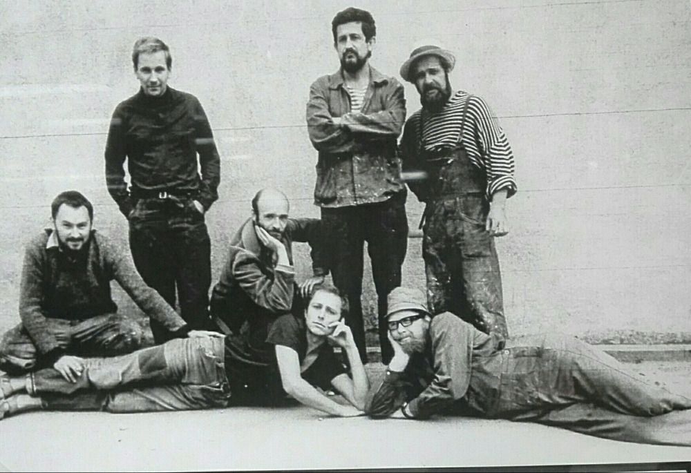 Zleva: Milo Petera, Miroslav Pacner, Ji indler, Petr Mandl (lec), Frantiek Drfl, Zdenk Petk (lec) a Ludvk Vaina. (ervenec 1968)