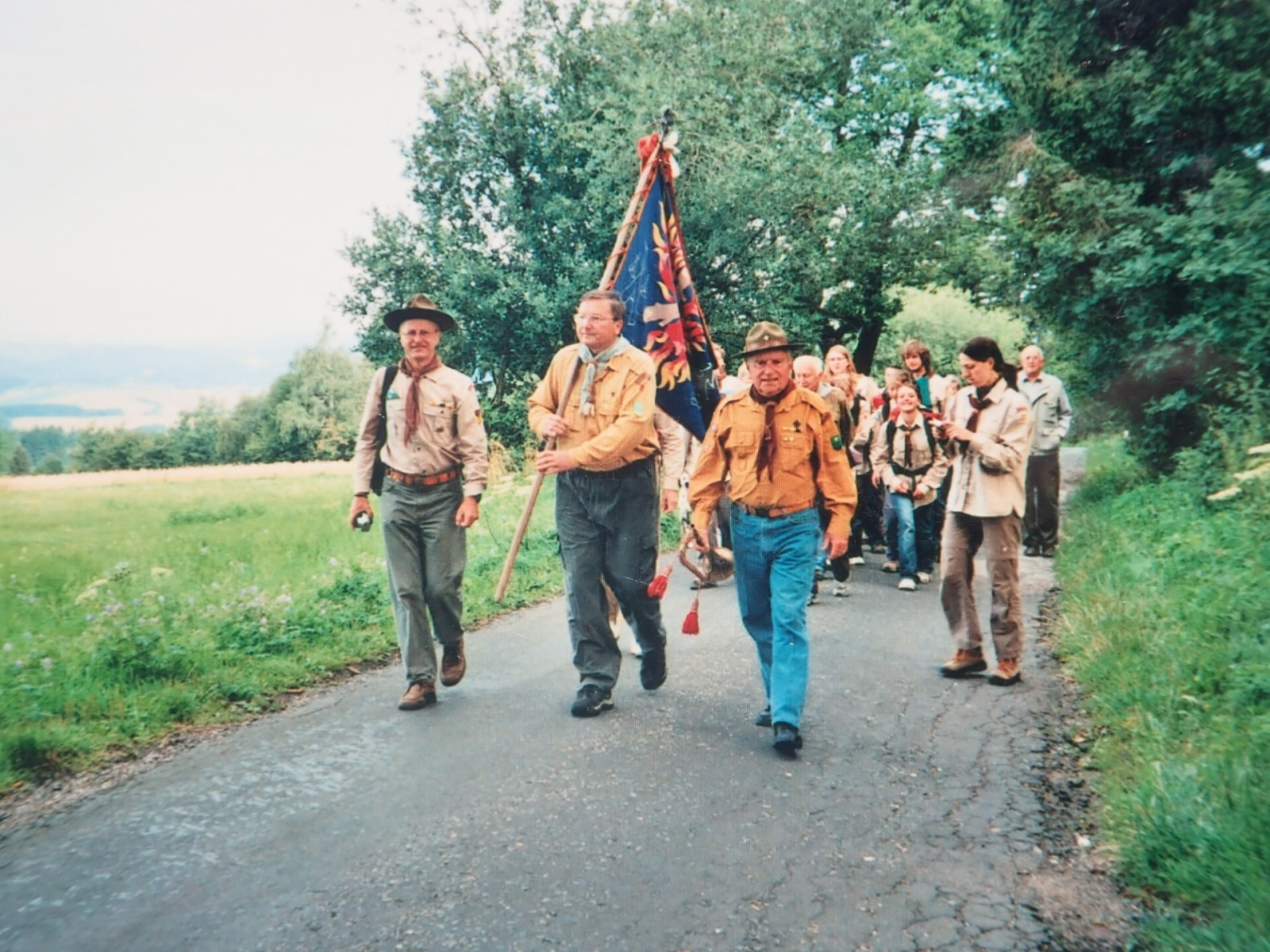 Setk�n� k 100 let�m zalo�en� skautingu na Zvi�in� 1. srpna 2007