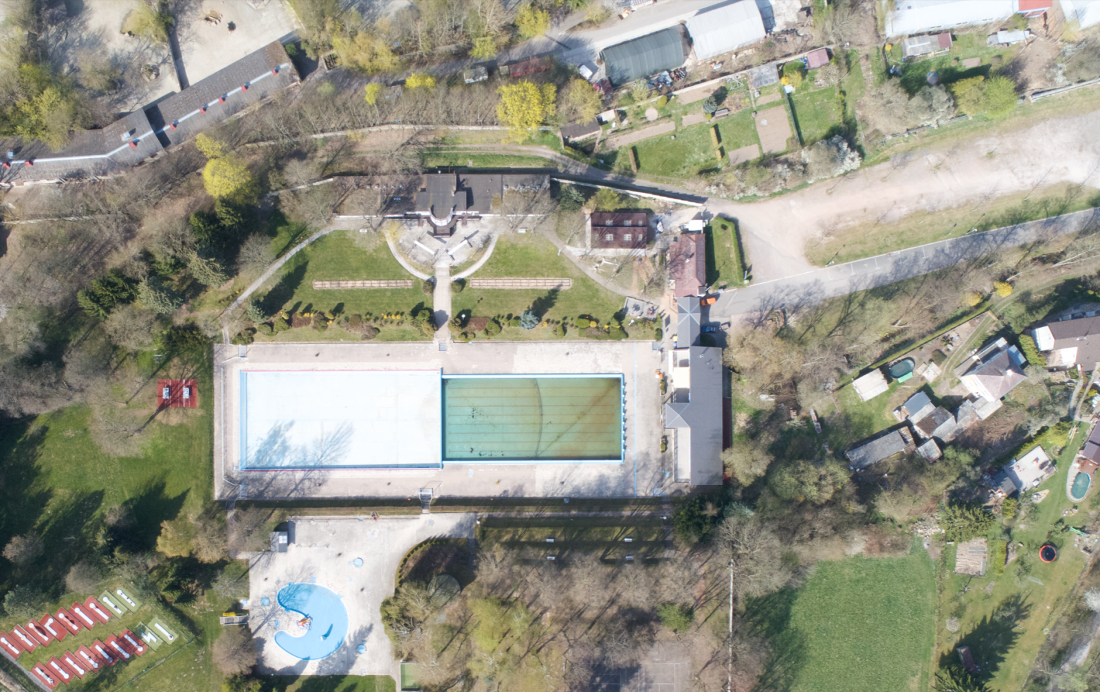 Fotografie Tyr�ova koupali�t� z dronu (r. 2019)